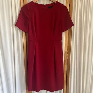 Red JCrew Sheath Dress